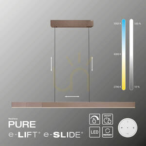 PURE MOTO-RISE 2545-34 Brunt 3xLED-pendelljus small 5