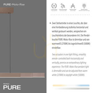 PURE MOTO-RISE 2545-34 Brunt 3xLED-pendelljus small 8