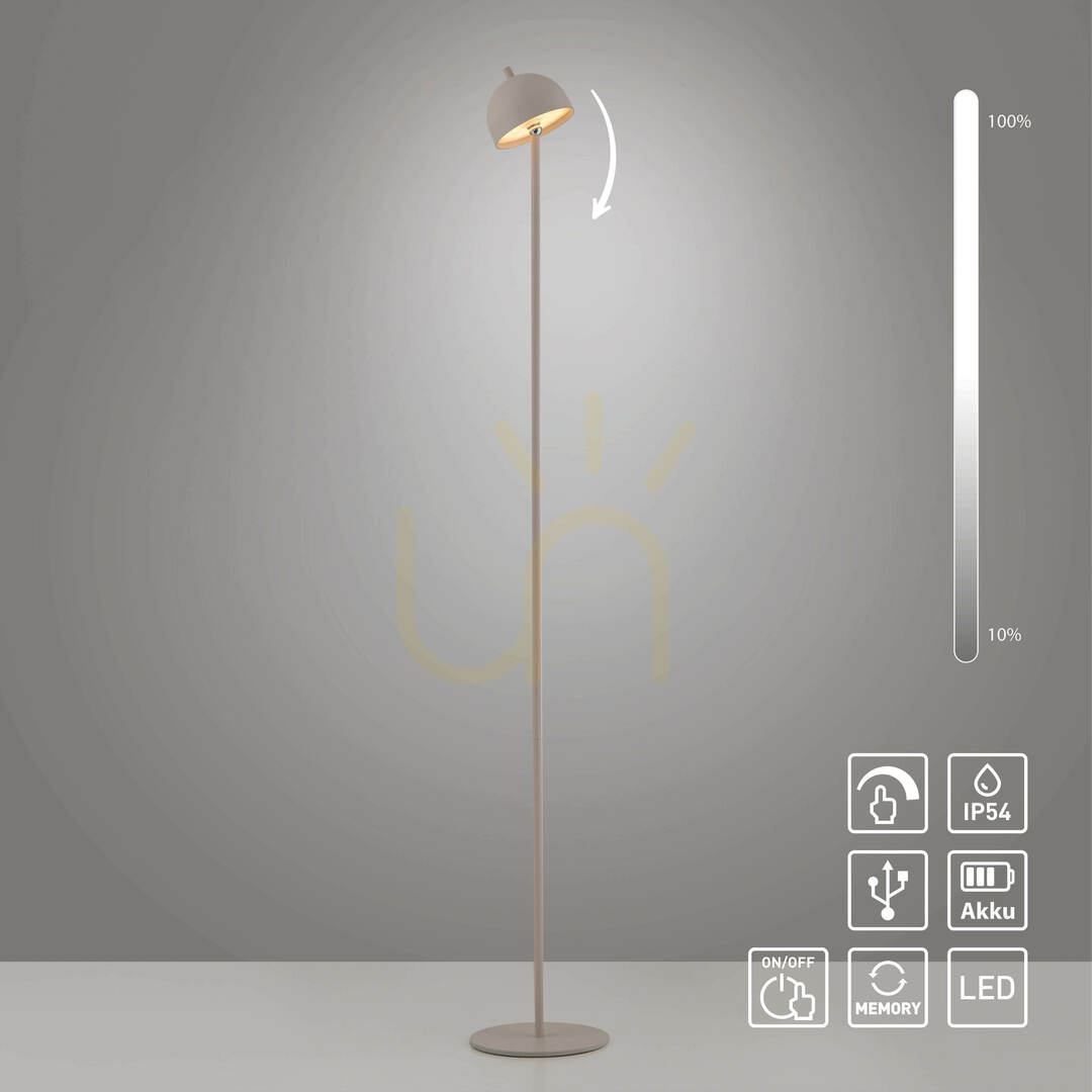 Utsikt BELLIS 19245-39 Golvlampa, beige, 1xLED BELLIS 19245-39 Golvlampa, beige, 1xLED