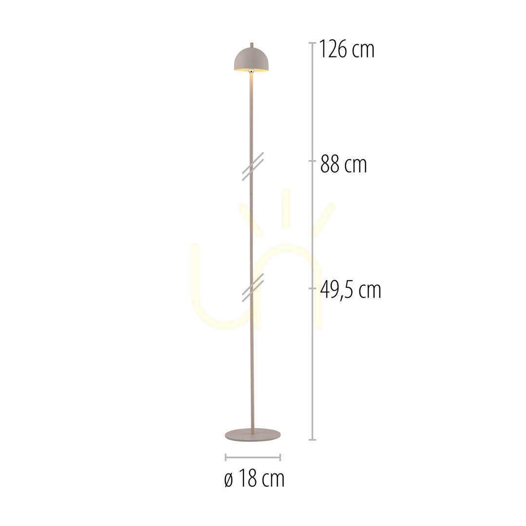 Utsikt BELLIS 19245-39 Golvlampa, beige, 1xLED BELLIS 19245-39 Golvlampa, beige, 1xLED