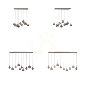 PURE E-INFINITY 2221-97 Brunt 10xLED-pendelljus small 2