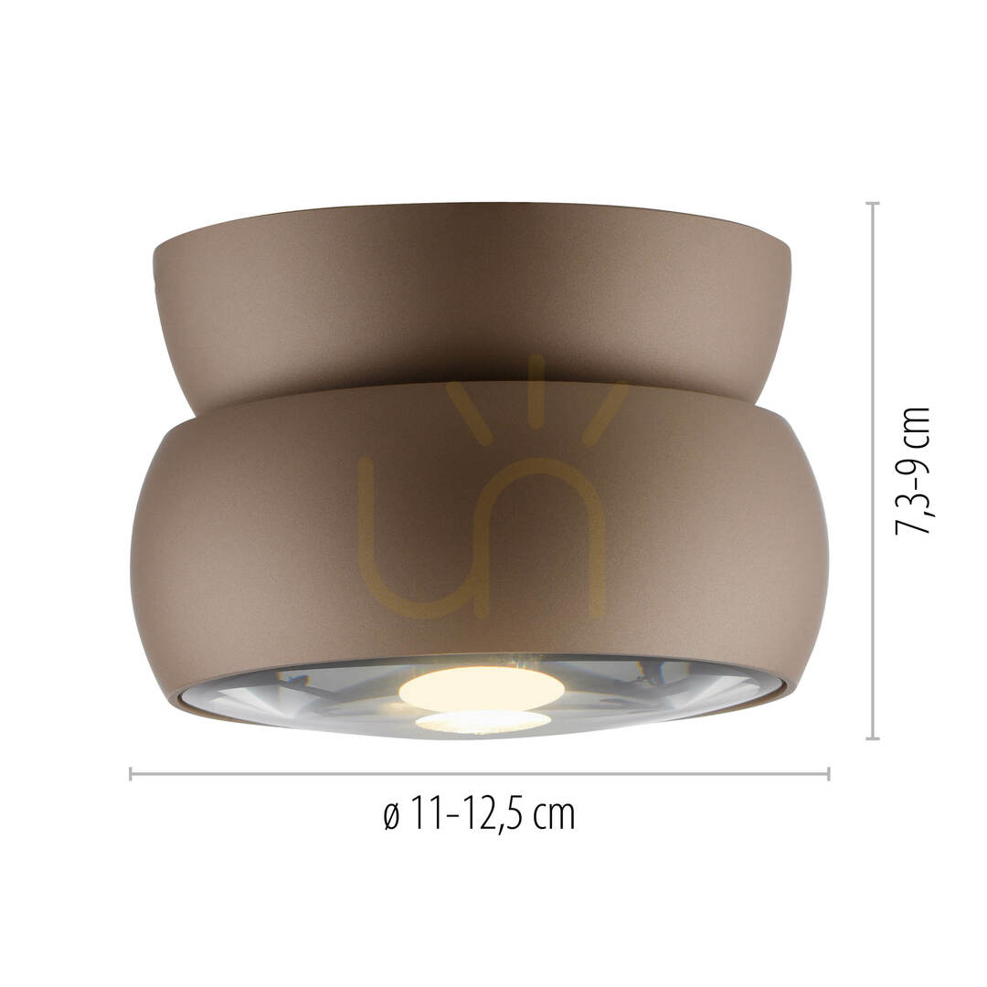 Utsikt PURE MOVE 6235-97 Taklampa, brun, 1xLED PURE MOVE 6235-97 Taklampa, brun, 1xLED