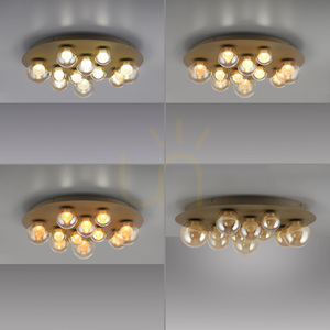 PURE POPUP 6588-97 Taklampa, brun, 11 lysdioder small 4