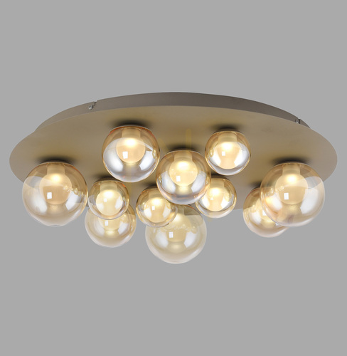 Kontrollera PURE POPUP 6588-97 Taklampa, brun, 11 lysdioder
