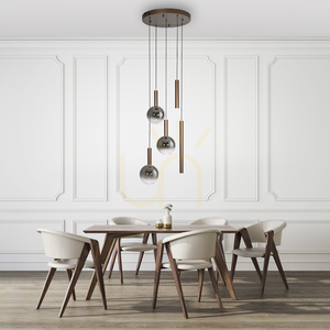 BOWL 2285-23 Brunt 5xLED-pendelljus small 3
