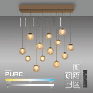 PURE POPUP 2590-97 Brun 13xLED-pendellampa 1 PURE POPUP 2590-97 Brun 13xLED-pendellampa small 1