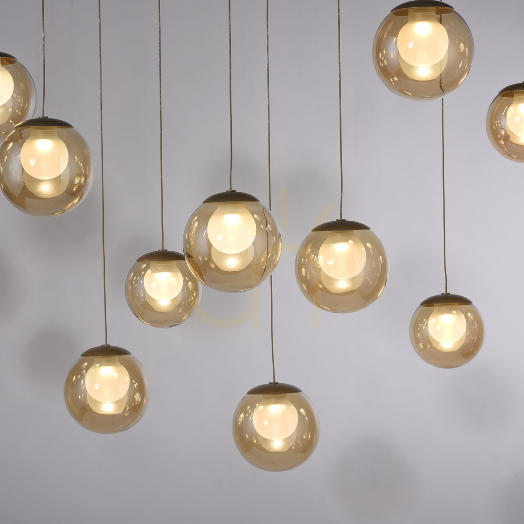 Utsikt PURE POPUP 2590-97 Brun 13xLED-pendellampa PURE POPUP 2590-97 Brun 13xLED-pendellampa