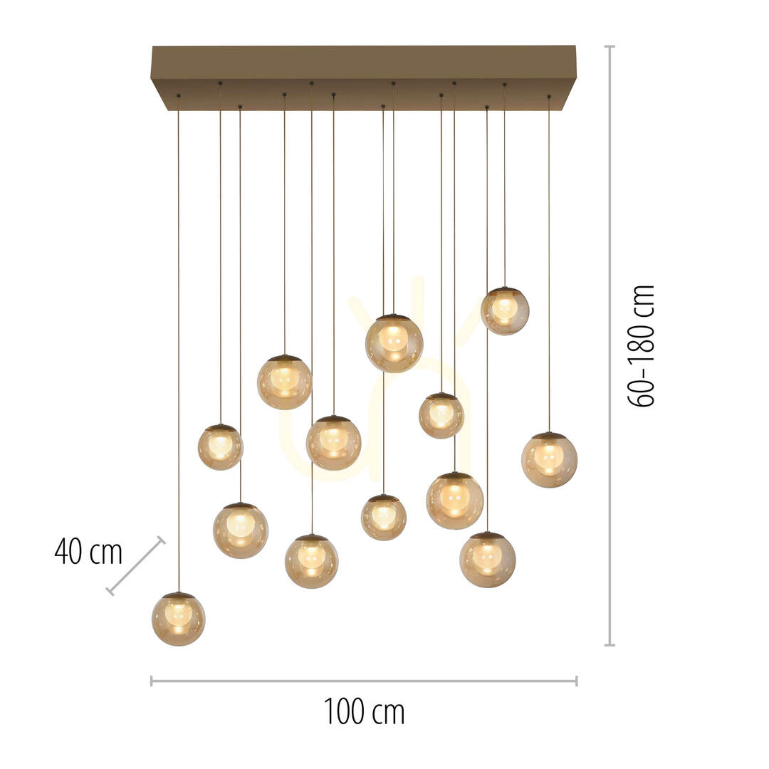 Förhandsvisning PURE POPUP 2590-97 Brun 13xLED-pendellampa PURE POPUP 2590-97 Brun 13xLED-pendellampa