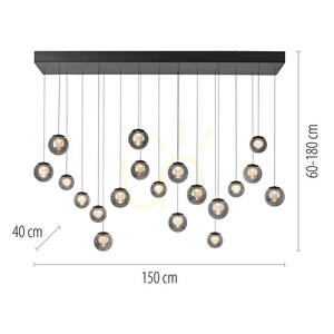 PURE POPUP 2589-15 Grå 19xLED taklampa 8 PURE POPUP 2589-15 Grå 19xLED taklampa small 8