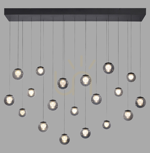 Kontrollera PURE POPUP 2589-15 Grå 19xLED taklampa