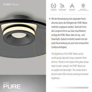 PURE MOON 6094-15 Taklampa, grå, 2xLED 5 PURE MOON 6094-15 Taklampa, grå, 2xLED small 5