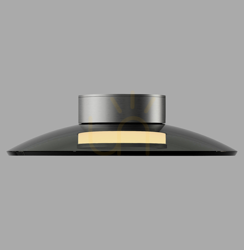 Kontrollera PURE MOON 6094-15 Taklampa, grå, 2xLED