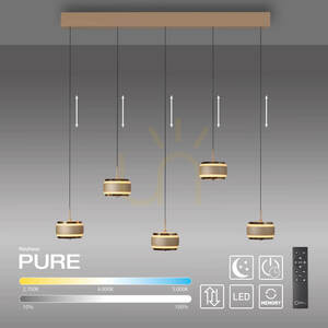 PURE FALLING RINGS 2504-97 Brunt 5xLED-pendelljus 1 PURE FALLING RINGS 2504-97 Brunt 5xLED-pendelljus small 1