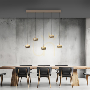 PURE FALLING RINGS 2504-97 Brunt 5xLED-pendelljus 4 PURE FALLING RINGS 2504-97 Brunt 5xLED-pendelljus small 4