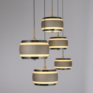 PURE FALLING RINGS 2504-97 Brunt 5xLED-pendelljus 5 PURE FALLING RINGS 2504-97 Brunt 5xLED-pendelljus small 5
