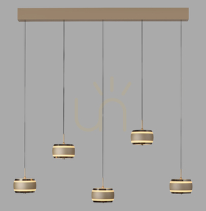 PURE FALLING RINGS 2504-97 Brunt 5xLED-pendelljus 0 PURE FALLING RINGS 2504-97 Brunt 5xLED-pendelljus small 0