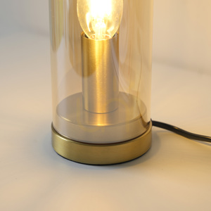 BOTTLE14006-27 Bordslampa, bärnstensfärgad, 1xE14 small 8