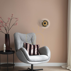 Schöner Wohnen POSH 15696-15 LED-vägglampa och plafond, grå, rökfärgat glas, Ø22 cm small 3
