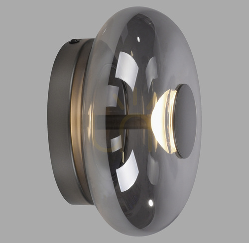 Kontrollera POSH 15696-15 Vägglampa, grå, 1xLED
