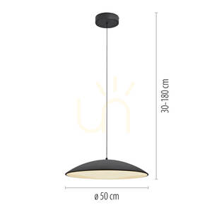 LENTE14607-18 Svart pendellampa med 1 LED-lampa 7 LENTE14607-18 Svart pendellampa med 1 LED-lampa small 7