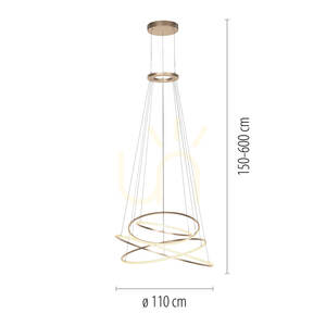 PURE E-FLYING RINGS 2566-97 Brun 1xLED-pendellampa 2 PURE E-FLYING RINGS 2566-97 Brun 1xLED-pendellampa small 2