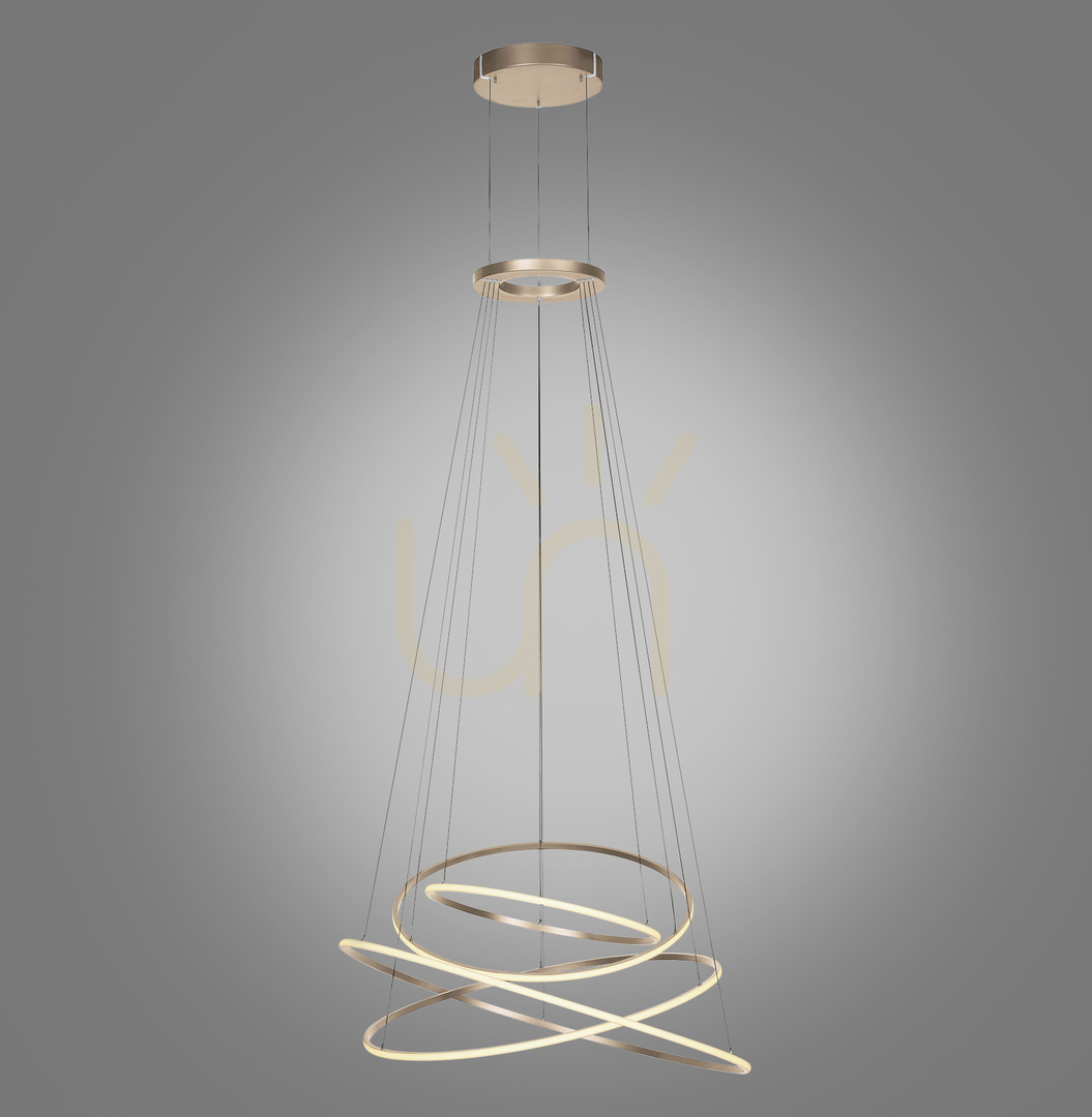 Visa PURE E-FLYING RINGS 2566-97 Brun 1xLED-pendellampa PURE E-FLYING RINGS 2566-97 Brun 1xLED-pendellampa