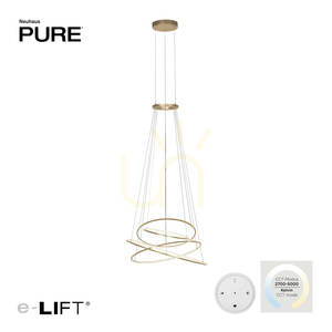 PURE E-FLYING RINGS 2566-97 Brun 1xLED-pendellampa 6 PURE E-FLYING RINGS 2566-97 Brun 1xLED-pendellampa small 6