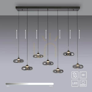 POSH 15695-15 Grå 7xLED-pendellampa small 1