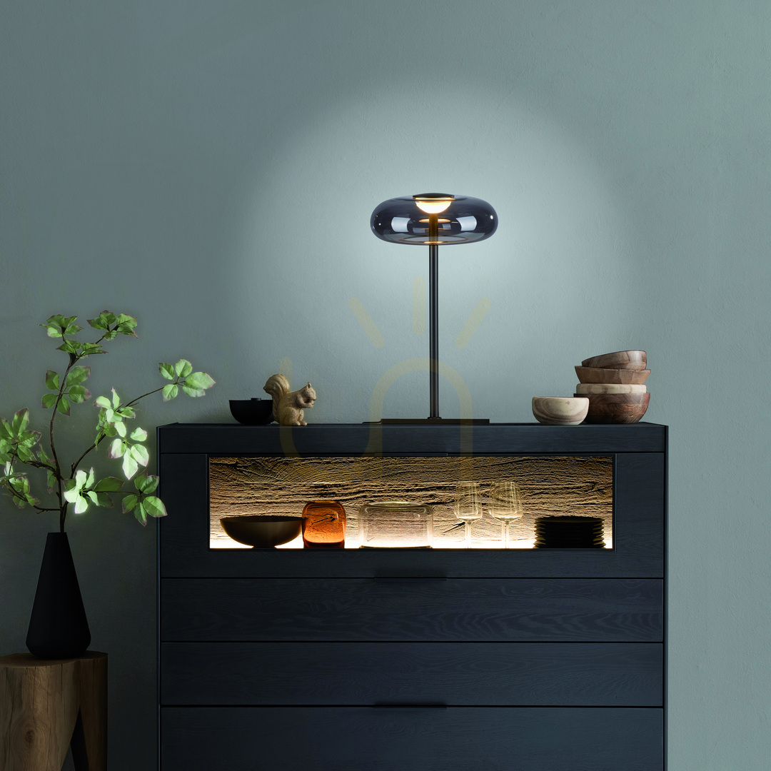 Display POSH 15697-15 Bordslampa, grå, 1xLED POSH 15697-15 Bordslampa, grå, 1xLED