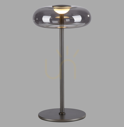 Kontrollera POSH 15697-15 Bordslampa, grå, 1xLED