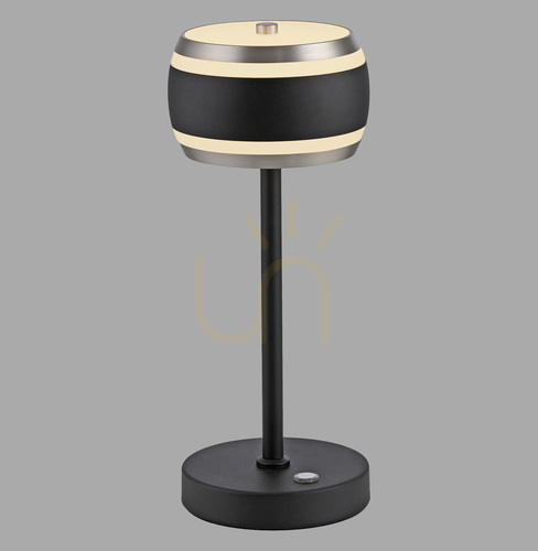 Kontrollera PURE FALLING RINGS 4503-18 Bordslampa, svart, 1xLED