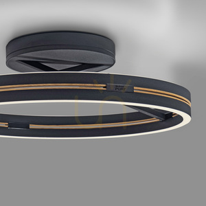 PURE LOOP 6552-18 Svart taklampa, 2xLED small 1