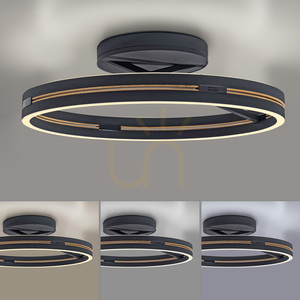 PURE LOOP 6552-18 Svart taklampa, 2xLED small 12