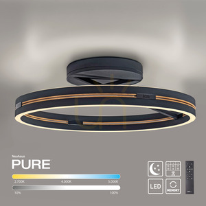 PURE LOOP 6552-18 Svart taklampa, 2xLED small 5