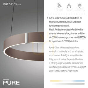 PURE E-CLIPSE 2560-34 Brunt pendelljus med 2 LED-lampor small 9
