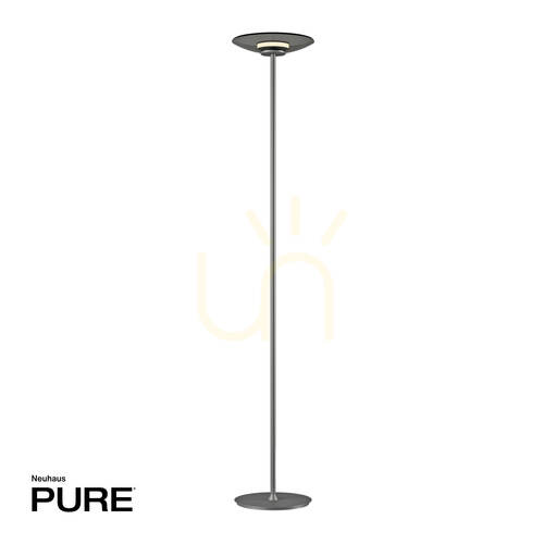 Kontrollera PURE MOON 594-15 Golvlampa, grå, 2xLED