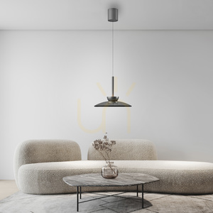 PURE MOON 2191-15 Grå pendellampa med 2 LED-lampor small 3
