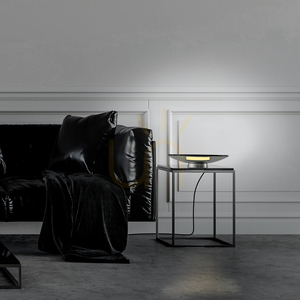 PURE MOON 4594-15 bordslampa, grå, 1xLED small 6