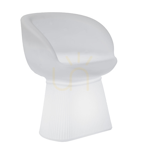 Kontrollera MALLORCA 3246 Vit trädgårdsstol, 1xLED