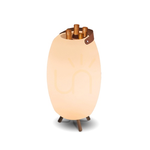 Kontrollera APOLO 3252 Vit trädgårdslampa med 1 LED-lampa