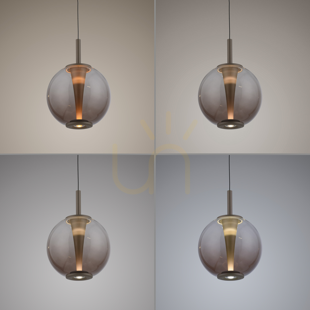 Kontrollera PURE INFINITY 2220-97 taklampa, brun, 1xLED PURE INFINITY 2220-97 taklampa, brun, 1xLED