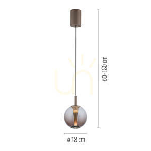 PURE INFINITY 2220-97 taklampa, brun, 1xLED 7 PURE INFINITY 2220-97 taklampa, brun, 1xLED small 7