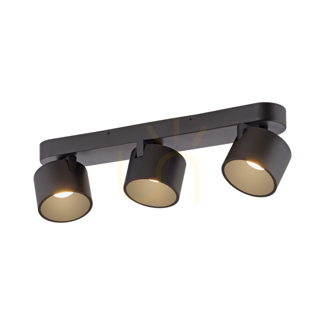 Kontrollera PURE CUP 6227-18 Svart taklampa med 3 LED-lampor PURE CUP 6227-18 Svart taklampa med 3 LED-lampor