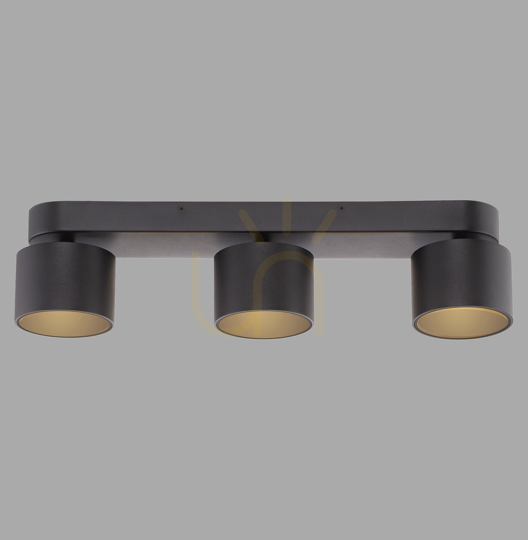 Kontrollera PURE CUP 6227-18 Svart taklampa med 3 LED-lampor PURE CUP 6227-18 Svart taklampa med 3 LED-lampor