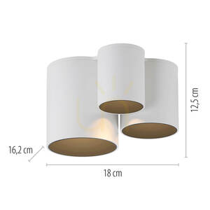 PURE POINT 6750-16 Vit taklampa, 1xLED small 5