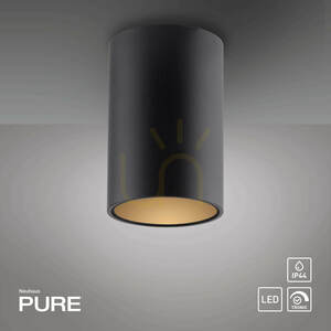 PURE POINT 6749-18 Taklampa, svart, 1xLED small 1