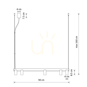 FOURTY LINE LED 900 12297 taklampa från Nowodvorski small 16
