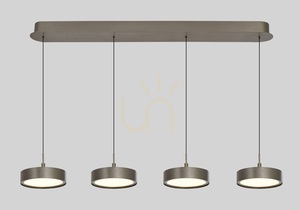 VALENSOLE 4-lampig rak taklampa, brun 7062-421 Aviano small 1