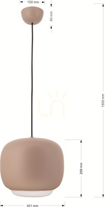 POSITANO Enkel taklampa, Sand Nude, 6026-119, Aviano small 10