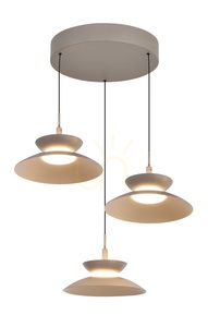 GUBBIO Round Trio taklampa, Cashmere, 5060-313 Aviano small 3